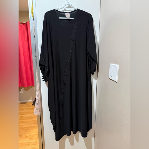 ZADIE B’S Black Button Dress - Picture 2 of 7